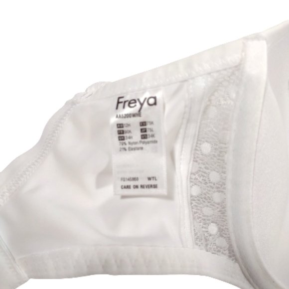 Freya Idol Starlight White Bra 34K NEW Underwire Full Figure Plus Size - Picture 8 of 9